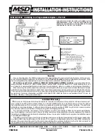 Предварительный просмотр 8 страницы MSD MSD-8 Plus Installation Instructions Manual