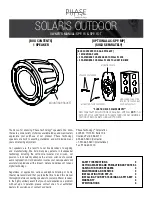 MSE Audio Phase Tech Solaris SPF-15 Owner'S Manual preview