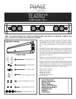 MSE Audio Phase Tech Teatro TSB 3.0 Owner'S Manual preview