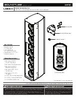 Preview for 1 page of MSE Audio SOUNDTUBE Look UP LA808I-II-BK Install Instructions