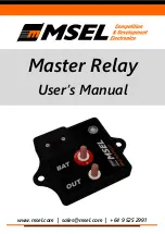 MSEL Master Relay User Manual preview