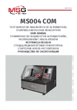 MSG Equipment MS004 COM User Manual preview