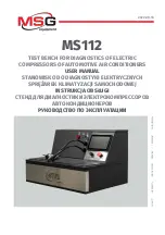 MSG Equipment MS112 User Manual preview