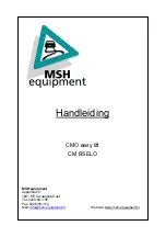 MSH equipment EASY LIFT 3000 Manual preview