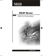 Preview for 1 page of MSI 5000P Master User Manual