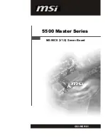 Preview for 1 page of MSI 5500 Master Series User Manual