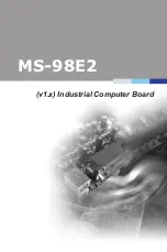 Preview for 1 page of MSI 919-98E2-001 Manual