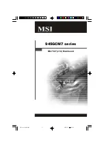 Предварительный просмотр 1 страницы MSI 945GCM7 series Manual