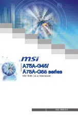 MSI A75A-G45 series Manual preview