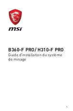 Preview for 25 page of MSI B360-F PRO Installation Manual