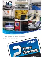 Preview for 2 page of MSI CR620 Product Manual