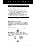 Preview for 13 page of MSI CRANE SCALE Safety And Periodic Maintenance Manual