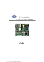 Preview for 1 page of MSI E7505 Master-LS2 Manual