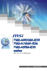 Preview for 1 page of MSI FM2-A55M-E35 series Manual