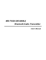 MSI FS320 User Manual preview