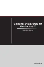 MSI Gaming 24GE 6QE 4K Manual preview