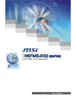 Preview for 1 page of MSI H67MS-E33 series User Manual