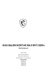 MSI MAG B660M MORTAR WIFI DDR4 User Manual preview