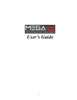 MSI Mega 400 User Manual preview