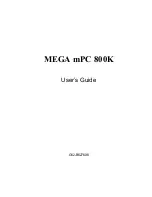 MSI MEGA mPC 800K User Manual предпросмотр