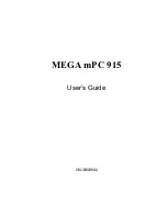 Предварительный просмотр 1 страницы MSI MEGA MPC 915 User Manual