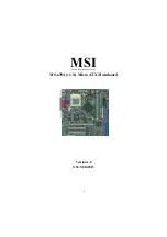 Preview for 1 page of MSI Micro ATX Manual