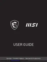 MSI Modern 14 User Manual предпросмотр