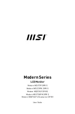 Preview for 1 page of MSI Modern MD272P User Manual