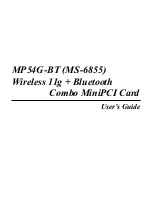 MSI MP54G-BT User Manual preview