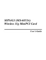 Предварительный просмотр 1 страницы MSI MP54G3 User Manual