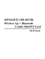 MSI MP54GBT2 Oem Manual preview