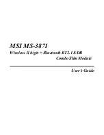 MSI MS-3871 User Manual preview