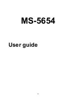 Preview for 1 page of MSI MS-5654 User Manual