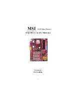 MSI MS-6398E User Manual preview