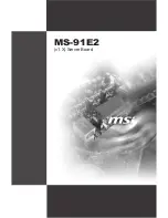 MSI MS-91E2 User Manual preview