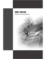 MSI MS-9856 User Manual preview