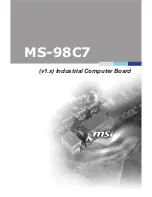 MSI MS-98C7 Manual preview