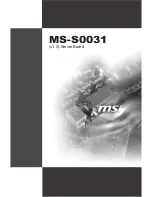 MSI MS-S0031 User Manual preview