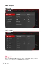 Предварительный просмотр 12 страницы MSI Optix G271CP User Manual