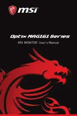 Предварительный просмотр 2 страницы MSI Optix MAG161 Series User Manual