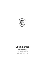 Предварительный просмотр 1 страницы MSI Optix MAG2742 Manual