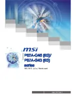 MSI P67A-G43 (B3) User Manual preview