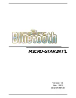 MSI pc2pc bluetooth User Manual preview