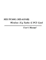 Preview for 1 page of MSI PC54G3 MS-6834B User Manual