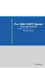 Предварительный просмотр 1 страницы MSI Pro 20E Series Manual