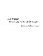 Preview for 1 page of MSI US60G Quick Installation Manual