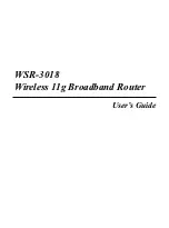 Preview for 1 page of MSI WSR-3018 User Manual