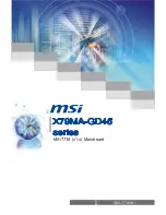 Preview for 1 page of MSI X79MA-GD45 series User Manual