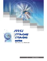 Preview for 1 page of MSI z75a-g45 series User Manual