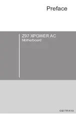 Preview for 1 page of MSI Z97 XPOWER AC Manual